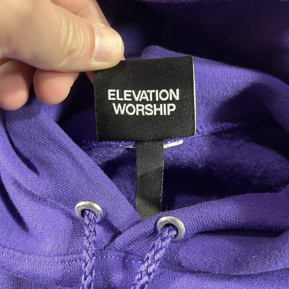 Elevation Worship Jireh You Are Enough Hoodie Purple Yellow Mens Size Small - Picture 6 of 8